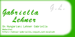 gabriella lehner business card